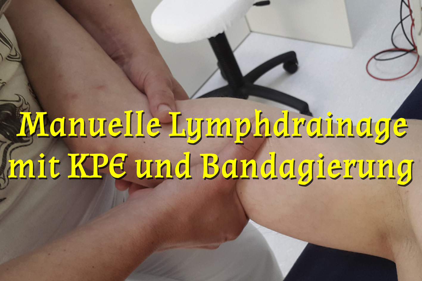  Manuelle Lymphdrainage mit KPE und Bandagierung